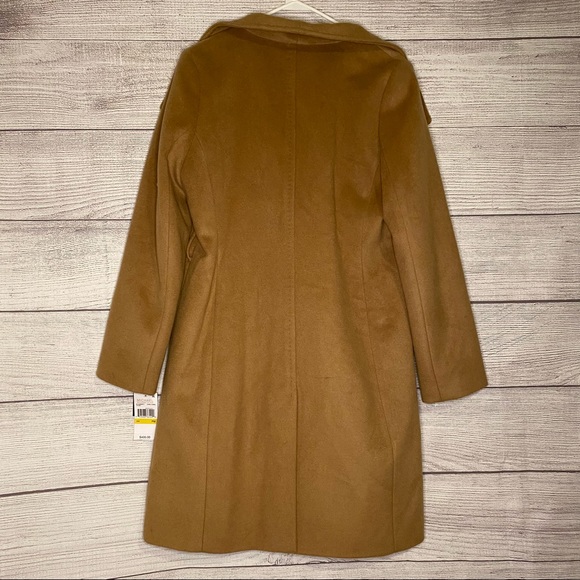 MICHAEL Michael Kors Wool Coat -Dark Camel size PM NEW WITH TAGS - Picture 4 of 16